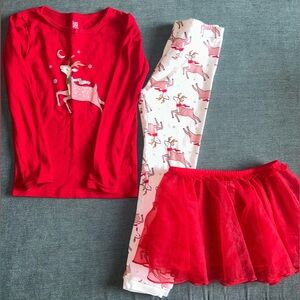 Toddler girl holiday pajamas size 5T